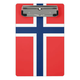 Mini Prancheta Miniprancheta com bandeira da Noruega