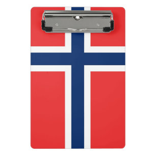 Mini Prancheta Miniprancheta com bandeira da Noruega