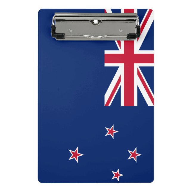 Mini Prancheta Miniprancheta com bandeira da Nova Zelândia (Frente)