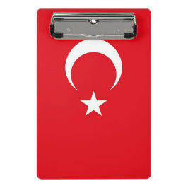 Mini Prancheta Miniprancheta com bandeira da Turquia