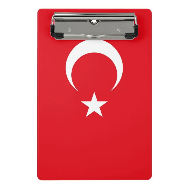 Mini Prancheta Miniprancheta com bandeira da Turquia (Frente)