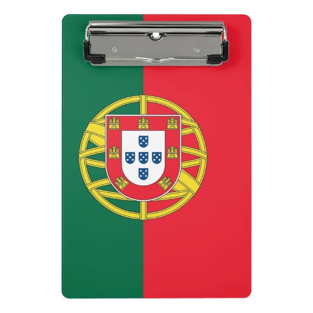 Mini Prancheta Miniprancheta com bandeira de Portugal (Frente)