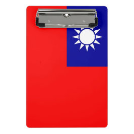 Mini Prancheta Miniprancheta com bandeira de Taiwan