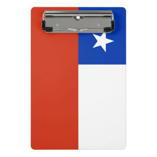 Mini Prancheta Miniprancheta com bandeira do Chile