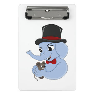 Mini Prancheta Miniprancheta de desenho animado de elefante bonit