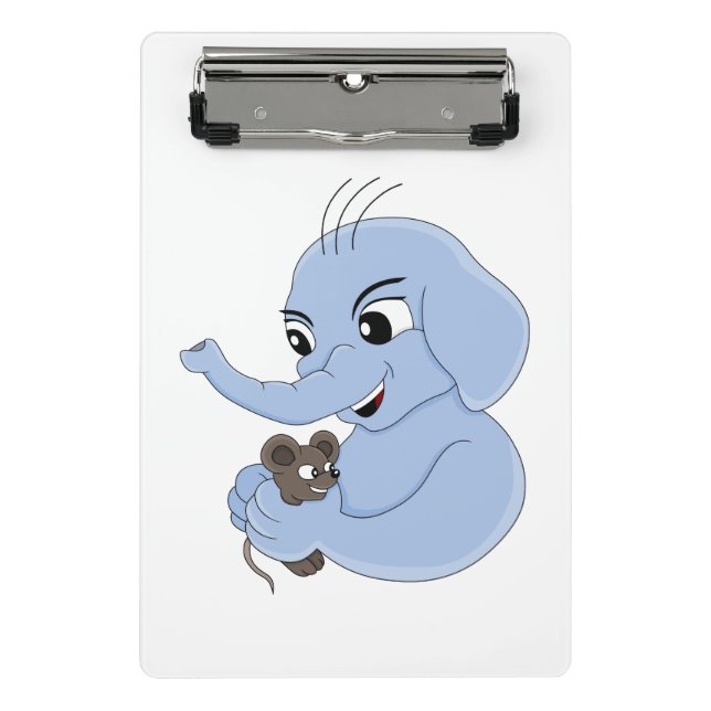 Mini Prancheta Miniprancheta de desenho animado de elefante bonit (Frente)