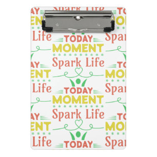 Mini Prancheta Momento Atual, Saco de Tote Life Spark