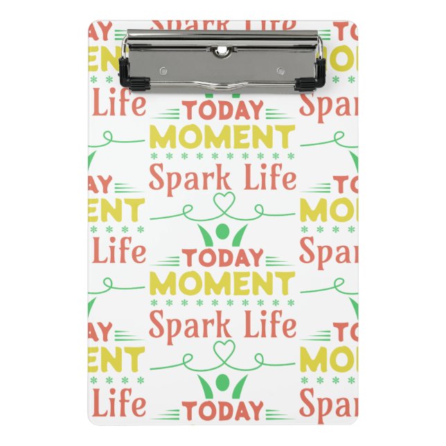 Mini Prancheta Momento Atual, Saco de Tote Life Spark (Frente)