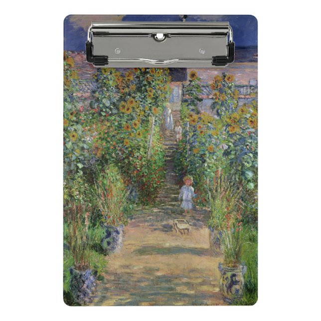 Mini Prancheta Monet Garden Vetheuil Impressionim Pintura (Frente)