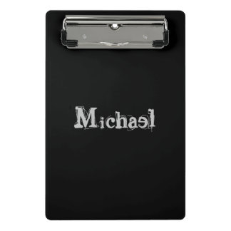 Mini Prancheta Monograma moderno minimalista - branco preto