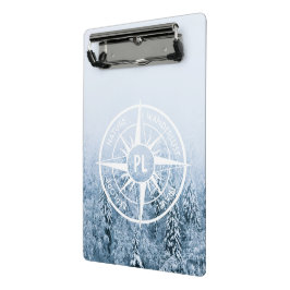 Mini Prancheta Monograma monograma de emblem em estrela de compas