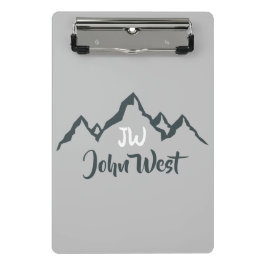 Mini Prancheta Monograma personalizável de cadeia montanhosa dese