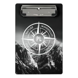 Mini Prancheta Montes dramáticos do emblema da estrela da Compass