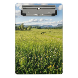 Mini Prancheta ​Mountain View Green Valley Scenic Clipboard