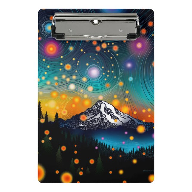 Mini Prancheta Mt. Rainier Starry Sky (Frente)