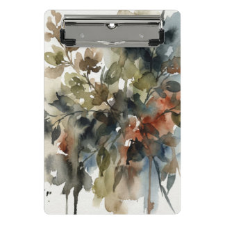 Mini Prancheta Muted Forest Watercolor