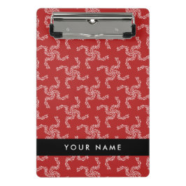 Mini Prancheta Natal Garland, Red, Seu nome, Personalize
