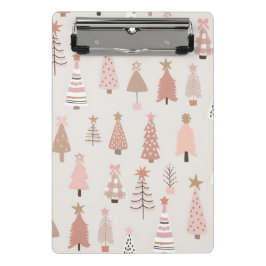 Mini Prancheta Noël Scandinave Sapins Roses