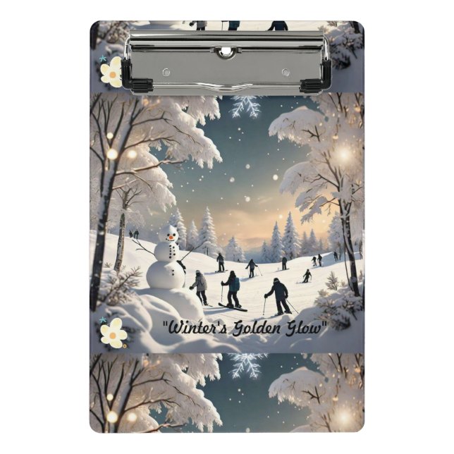 Mini Prancheta "Noite Silenciosa do inverno" (Frente)