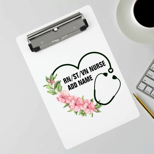 Mini Prancheta Nome de Enfermeiro Veterano Registrado por Estudan (Criador carregado)