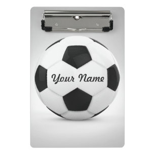 Mini Prancheta Nome personalizado da bola de futebol