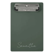 Nome Personalizado Elegante Azul Verde