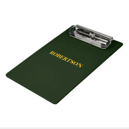 Mini Prancheta Nome personalizado minimalista verde