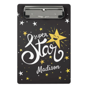 Mini Prancheta Nome personalizado Superstar