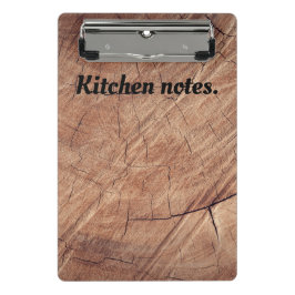 Mini Prancheta Notas de Wood Kitchen