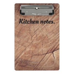 Mini Prancheta Notas de Wood Kitchen