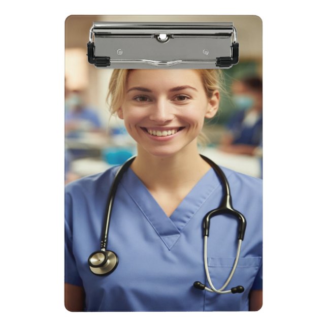 Mini Prancheta Nurse Photo Customize Personalize (Frente)