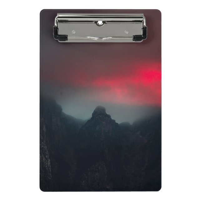 Mini Prancheta Nuvens a arder, nevoeiro e montanhas (Frente)