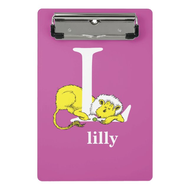 Mini Prancheta O ABC do Dr. Seuss: Letra L - Branco | Adicione se (Frente)