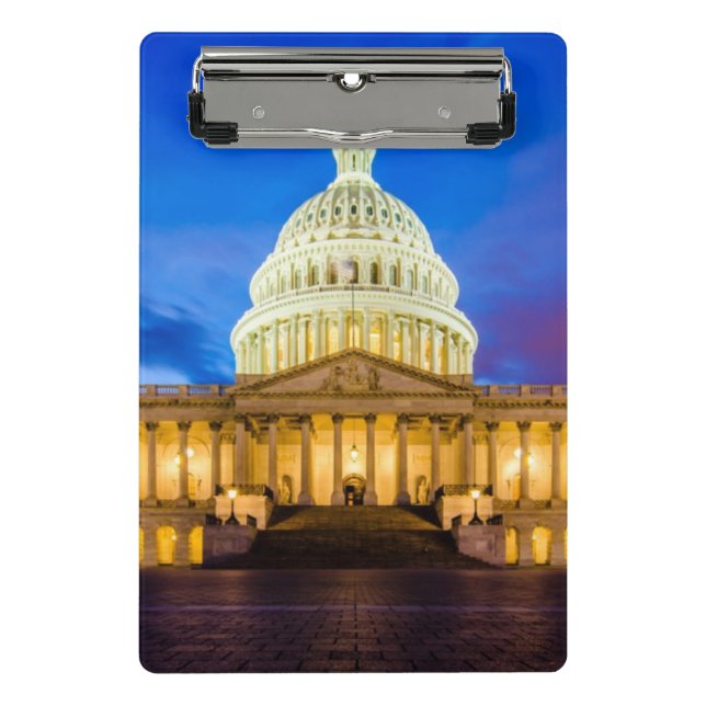 Mini Prancheta O Capitólio dos Estados Unidos na hora azul (Frente)