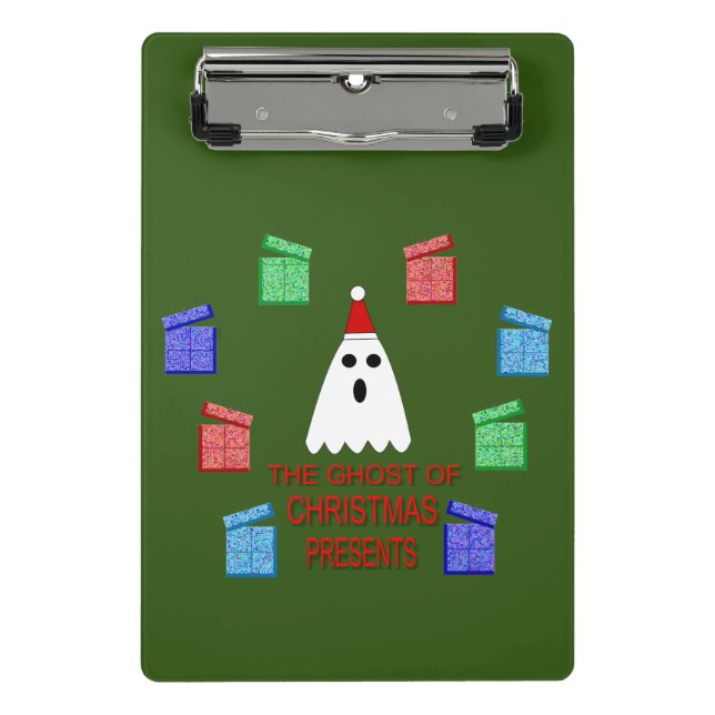 Mini Prancheta O Fantasma do Natal Apresenta Engraçado (Frente)