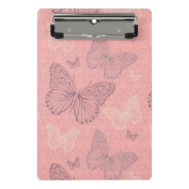 Mini Prancheta O rosa da borboleta (Frente)