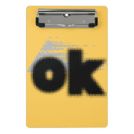 Mini Prancheta OK Vibes - Simples e Negrito"