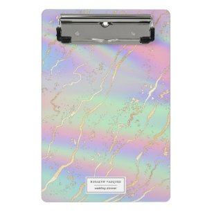 Mini Prancheta Opala Iridescente Holográfica Personalizado