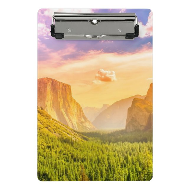 Mini Prancheta Opinião do túnel do parque nacional de Yosemite (Frente)