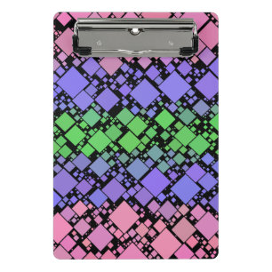 Mini Prancheta Orgulho Trigênero Groovy Boho Retro Mod Geométrico