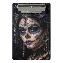 Mini Prancheta Orquídea Âmbar Calavera – Caveira de Açúcar Gótica