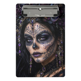 Mini Prancheta Orquídea Âmbar Calavera – Caveira de Açúcar Gótica