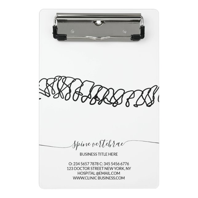 Mini Prancheta Orthopedic Chiropractic Testimonial (Frente)