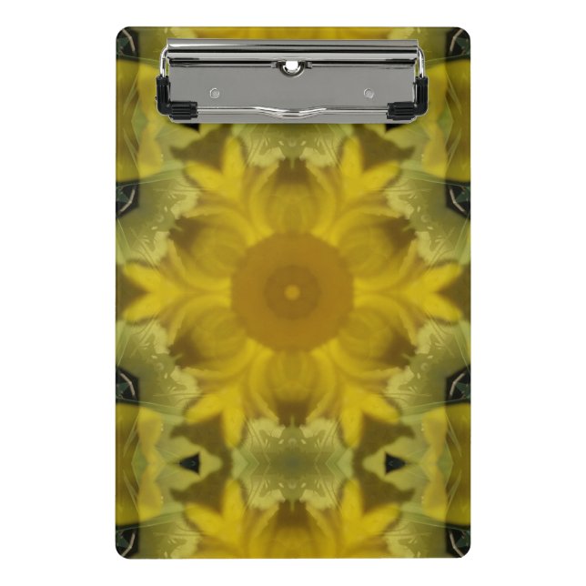 Mini Prancheta Ouro de Intermitência da Flor Sunshine (Frente)