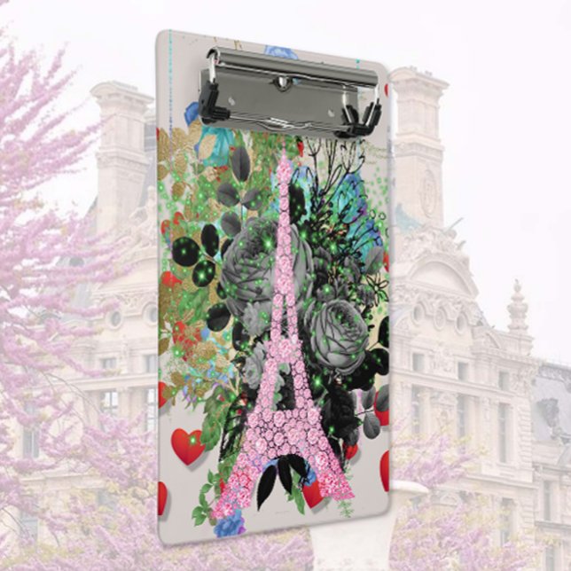 Mini Prancheta Ouros Rosa Torre Eiffel (Criador carregado)