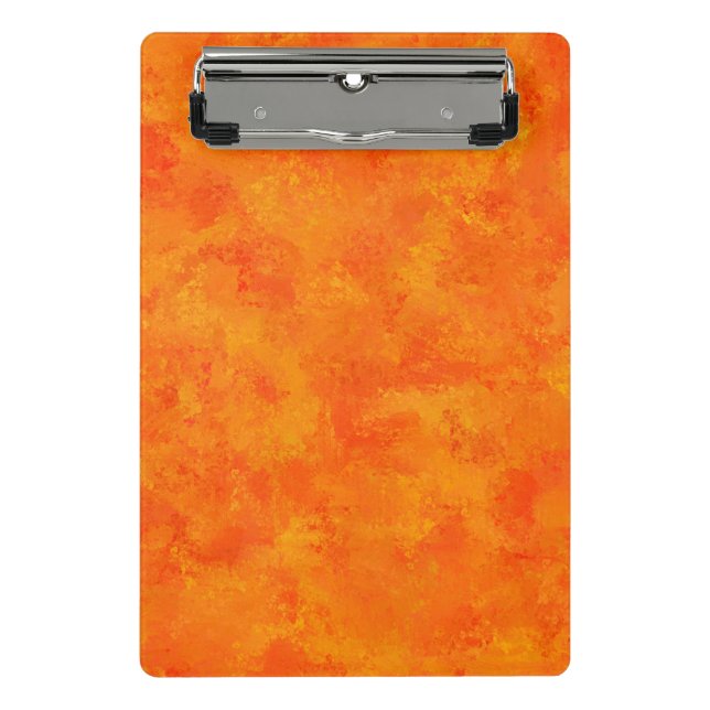 Mini Prancheta Padrão Abstrato Laranja (Frente)