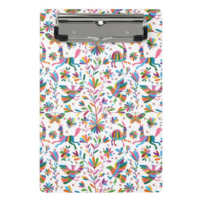 Mini Prancheta Padrão Brilhante do estilo Otomi mexicano (Frente)