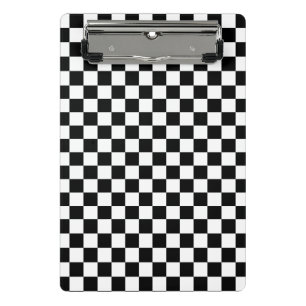 Mini Prancheta Padrão da prancha de xadrez preto e branco