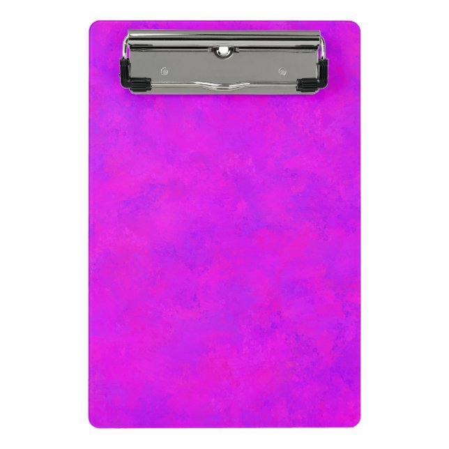 Mini Prancheta Padrão de Abstrato rosa púrpura (Frente)