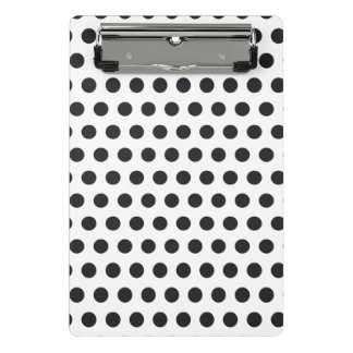 Mini Prancheta Padrão de Bolinhas Preto e Branco – Clássico Minim